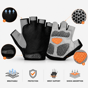 Gants de cyclisme mi-doigts respirants d'été, antidérapants, pour la gym et le fitness, séchage rapide, légers, pour hommes et femmes, pour le vélo - Product Image 2