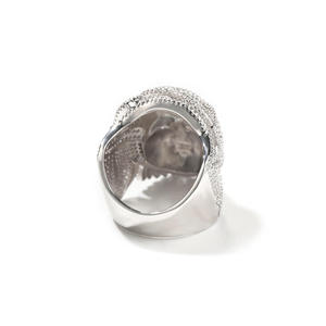 Best Selling Unisex Luxury Unisex Cocktail <b>Ring</b> 925 Silver Diamond Pave Setting Micro Insert Everyday Wear - Product Image 1
