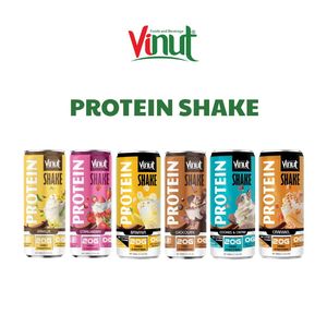 11,16 fl oz VINUT Caramel Protein Shake (20G de protéines, sans gluten, sans sucre ajouté) Emballage en boîte réfrigérée OEM/ODM Privé - Product Image 4