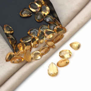 Piedra de Citrino Natural Radha Arts, Gema Suelta Facetada de Rajasthan para Joyería, Colgante, Anillo, Plata, Personalizada - Product Image 1