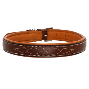 Collar de Perro de Cuero Genuino Resistente, Ajustable, para Entrenamiento y Paseo, Accesorios para Mascotas - Product Image 1