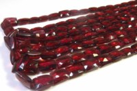 Perles de grenat rouge naturel africain de haute qualité, coupe baguette facettée 6x9mm, 17 pouces, provenance Mozambique, pour la fabrication de bijoux DIY
