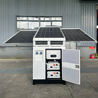 Générateurs diesel silencieux hybrides solaires à 4 cylindres 10/15/20/25/30/40/50/100 KVA, refroidis par eau, triphasés, avec ATS