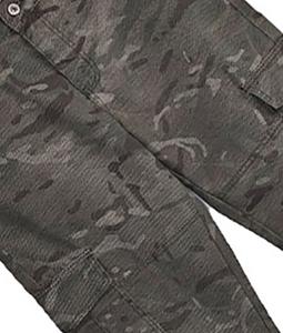 Pantalones Cargo de Camuflaje para Hombre, Cintura Elástica, Múltiples Bolsillos, Estilo Casual de Trabajo, Tela de Poliéster Transpirable, en Venta - Product Image 2