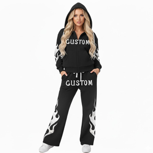 Chándal de Forro Polar con Logotipo Personalizado Serigrafiado, Diseño Totalmente Personalizado, Perfecto para Ropa Casual Urbana, Unisex, Corte Holgado - Product Image 3