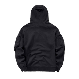 Sudadera con Capucha para Hombre, Estilo Techwear, Invierno, Cierre de Cremallera, Costuras Resistentes, 100% Algodón Felpa, Anti-Pilling, Diseño Simple y Limpio - Product Image 6