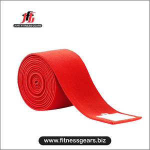 Bandes de genou élastiques en coton robustes personnalisées pour la musculation et le fitness, respirantes avec fermeture auto-agrippante – Vente en gros - Product Image 4