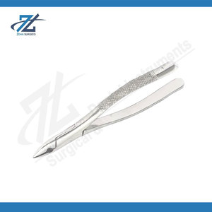 Forceps d'extraction dentaire n° 101 pour bicuspides supérieurs et inférieurs, dents laitières, instrument d'extraction en acier inoxydable, fabriqué au Pakistan - Product Image 4