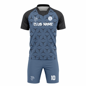 Breathable <b>Mesh</b> Football Jersey Set Soccer Uniform Custom Sublimation Quick Dry Team Sportswear Wholesale OEM Supplier - Product Image 2