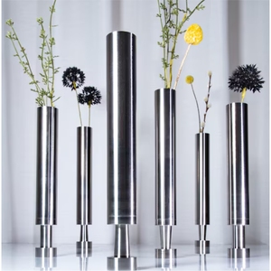 Luxury Electroplated Gold Geometric <b>Ceramic</b> <b>Vase</b> Nordic Geometric Tabletop Flower Pots Set for Wedding Decor Hotel Centerpiece - Product Image 5