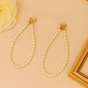 Correa para Teléfono con Cuentas de Perlas, Diseño Elegante, Estilo Princesa, Estética Suave y Glamorosa, Color Marfil, Marca Pearl Blossom Luxe Loop Dream Charm - Product Image 1