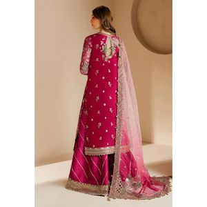 Anarkali pakistanais indien en mousseline de soie brodée, Lehenga Choli |   Robe longue à manches longues |   Robe ethnique pour les occasions spéciales - Product Image 2