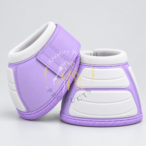 <b>Horse</b> bell boots with shock absorbing material secure closures and durable finishing for added hoof protection during - Product Image 3