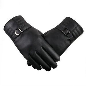 Guantes de Cuero Personalizados para Mujer, Nueva Colección de Invierno, Resistentes al Viento, de Cuero Vacuno Genuino - Product Image 3