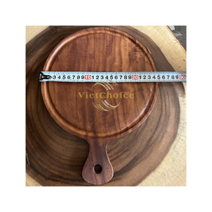 Vietchoice Cute Eco Friendly Wooden <b>Trivet</b> Heat Resistant Pot Holder 500mm Diameter Kitchen Accessory Made in Vietnam - Product Image 6