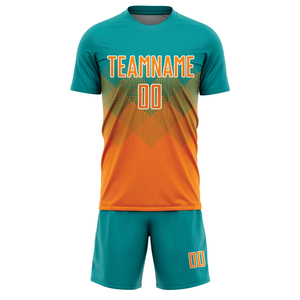 INDEX SPORTS WEAR Ensemble de maillot de football personnalisé sublimé, rouge, col rond, manches courtes, pour hommes adultes, kit en polyester respirant - Product Image 4