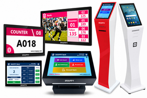Système de gestion de files d'attente sans fil en libre-<span class=keywords><strong>service</strong></span> avec écran tactile LCD pour comptoir de <span class=keywords><strong>service</strong></span> <span class=keywords><strong>client</strong></span> et affichage des tickets - Product Image 2