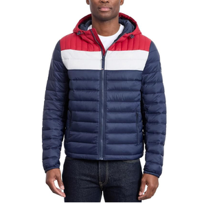 Wholesale OEM <b>Mens</b> Winter Hooded Puffer Jacket Thickened <b>Thermal</b> Down Alternative Jacket - Product Image 1