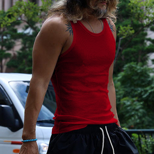 Camiseta sin mangas para hombre, informal de verano, de algodón suave, estilo chaleco lavado para gimnasio, ropa deportiva ligera y transpirable para fitness - Product Image 5
