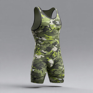 High Quality Camouflage Wrestling <b>Singlet</b> Tops <b>Men</b> Gym Workout Sublimation Wrestling Vest Sports <b>Men's</b> Wrestling <b>Singlet</b> - Product Image 6