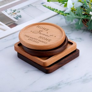 Sous-verres en bois gravés sur mesure en gros |   Bois récupéré |   Écologique - Product Image 3