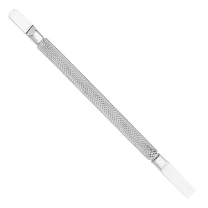 Pousse-cuticules professionnel en acier inoxydable double face, finition poli miroir, pour le retrait du vernis gel et les soins des cuticules - Product Image 1