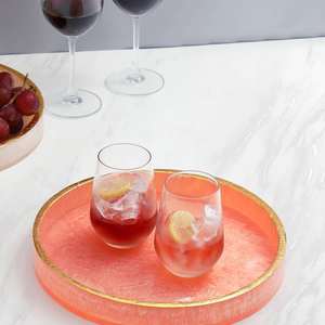 Home Resin <b>Black</b> Marble Oval Vanity Server Tray for <b>Bathroom</b> Amenities Jewelry <b>Accessories</b> Hotel <b>Bathroom</b> Essentials - Product Image 3