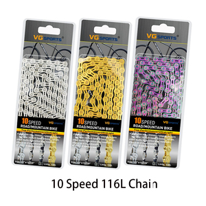 <span class=keywords><strong>Cadena</strong></span> de Bicicleta de 10 Velocidades, <span class=keywords><strong>Cadena</strong></span> de Bicicleta Semihueca de 116 Eslabones, Plateada, <span class=keywords><strong>Dorada</strong></span>, Morada, para Bicicletas de Montaña <span class=keywords><strong>MTB</strong></span> y Carretera - Product Image 1