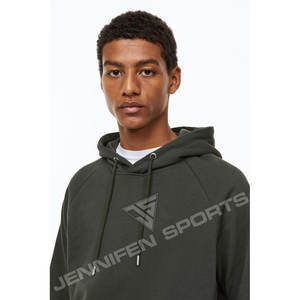 Sudadera con Capucha para Hombre, 100% Algodón, Forro Polar, Color Sólido, Manga Larga, Corte Holgado, Transpirable, Secado Rápido, Estilo Urbano, 450g, Personalizable - Product Image 5