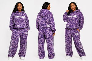 Custom Logo Women Camo Tracksuit Women Hoodie Sweatpants Set Streetwear Oversized <b>Camouflage</b> Set For Women - Product Image 2
