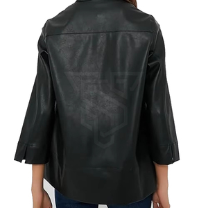 Haut en cuir personnalisé de haute qualité, style décontracté, dernière tendance, service OEM - Product Image 3