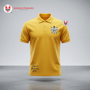 เสื้อเชิ้ต Sigma Gamma Rho Sorority ทรงคลาสสิก สีประจำ ผ้าฝ้าย 100% ระบายอากาศได้ดี ปักลาย สำหรับใส่ลำลองทุกวัน - Product Image 6