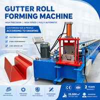 Machine de formage de gouttières automatique, machine de fabrication de gouttières de pluie, commande PLC, ligne de découpe hydraulique, formage de tôles d'acier