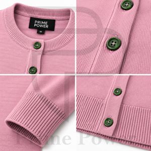 Cardigan Classique Femme 2026 en Maille, Vente en Gros, Décontracté, Manches Longues, Boutons sur le Devant, Poignets Côtelés, Fabricant à Bas Prix - Product Image 3