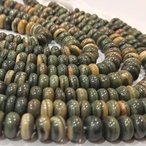 Cuentas Redondas Lisas de Jaspe Zebra Natural de 8 mm, Vendidas por Hilo de 8 Pulgadas de Largo - Product Image 5