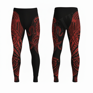 Apparel Accessory Premium Quality Customized Material Compression Leggings Fitness Jogging Lightweight Stretchy Yoga <b>Pants</b> Men's - Product Image 3