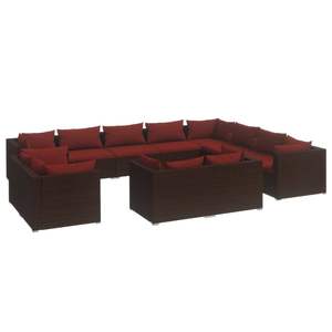 Conjunto de Muebles de Jardín Color Rojo Canela en Tono Marrón - Product Image 2