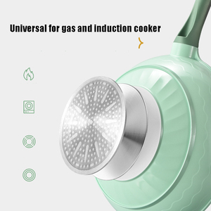 Wok antiadhésif élégant pour une cuisson saine sans huile, libération facile des aliments, nettoyage facile et utilisation pratique au quotidien en cuisine. - Product Image 3