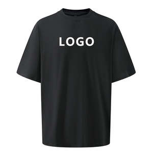 T-shirt uni en coton 100% de 230 GSM, poids lourd, avec logo personnalisé, t-shirt oversize d'été pour homme - Product Image 1