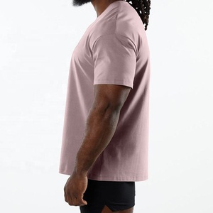 Nouveaux T-shirts de mode ODM avec logo personnalisé, style streetwear, grammage lourd, hip-hop, vintage, délavé, coupe oversize, unisexe, col montant, infroissable - Product Image 2