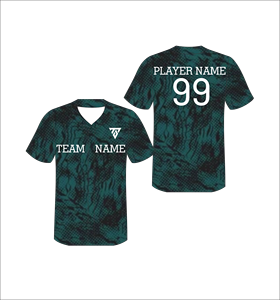 เสื้อเบสบอลแบบกำหนดเอง คอวี แขนสั้น ผ้าโพลีเอสเตอร์ซับเหงื่อ ระบายอากาศได้ดี สำหรับผู้ใหญ่ทุกเพศ ทุกฤดู พิมพ์ชื่อทีม - Product Image 3