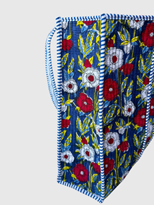 Sac fourre-tout en coton brodé de fleurs, style bohème, ouvert en haut, pour toutes les saisons, sac de shopping - Product Image 3