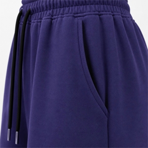 Pantalon de jogging en molleton pour femme, coupe ample et oversize, jambe large, taille à cordon de serrage, en mélange de coton doux, décontracté et confortable - Product Image 5