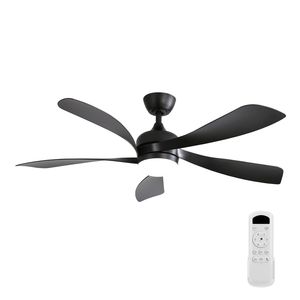 Ventilatore da soffitto moderno a LED da 52 pollici con pale in ABS dimmerabili a 3 colori, telecomando e motore DC reversibile (simile a W882P146310) - Product Image 1
