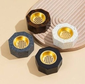 Premium Arabic Resin Incense Burner with Brass Bowl For Festive Eid <b>Bakhoor</b> Holder Modern <b>Oud</b> Warmer Decorative Home Accent Gift - Product Image 3