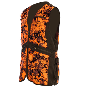 Chaleco de Caza Naranja al por Mayor, Transpirable, con Estampado de Camuflaje, de Poliéster y Algodón, para Caza y Tiro al Aire Libre, OEM - Product Image 2