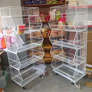 Powder Coated Steel Assembled Card Mount Subrack Snacks <b>Display</b> <b>Rack</b> for Retail Stand - Product Image 1