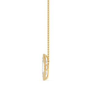 Marquise <b>Step</b> Cut Lab Created Diamond Pendant 1.52 CTW 10K Yellow Gold Setting Elegant Jewelry Necklace For Women Special Occasi - Product Image 6