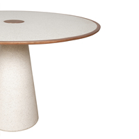 Table à manger décorative moderne de luxe en ciment, durable, pour ferme, villa, hôtel, 4 places, écologique, mobilier de maison, entrée