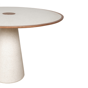 Table à manger en ciment moderne et luxueuse, durable, pour villa, hôtel, usage agricole, ronde, 4 places, écologique, prix compétitif - Product Image 4